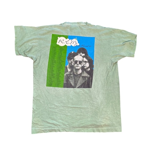 Fruit of the Loom Other - Vintage REM 1995 New Sights New Noise On The Road USA & Europe Tour T-Shirt